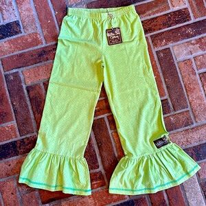 Matilda Jane Green ruffle bottoms size 8 NWT